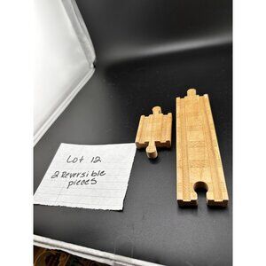 Lot 2 Pieces Thomas Wooden‎ Railway Railroad Track Pieces Brio Comp Reversible